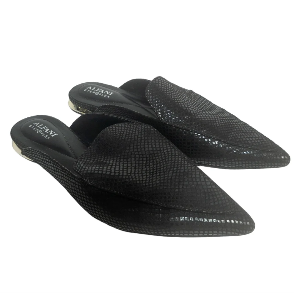 Alfani Serrice Pointed-toe Flats Black 8.5 - Picture 3 of 5